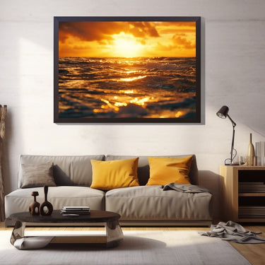 Sunset on the Water Painting